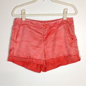 Bella Dahl Coral Tencel Shorts 29 Cuffed Soft Coastal Chic Summer